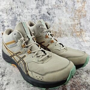 ASICS Gel Venture 9 Trail Running Shoes Mens 14 Mid Top Beige Outdoor Hiking